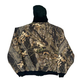 Mossy Oak Camo Bomber Jacket - Large Brown Polyester