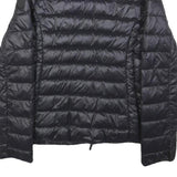 ARMANI EXCHANGE Womens Black Puffer Jacket S Polyester Zip Plain Slim Fit