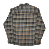 Lee Checked Flannel Shirt - XL Blue Cotton