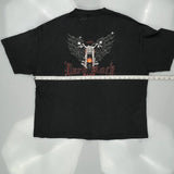 Motorcycle Hard Rock Cafe T-Shirt - 2XL Black Cotton