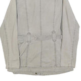 BARBOUR Womens Beige Cotton Blend Casual Jacket UK 8 Zip Up Belted Lightweight