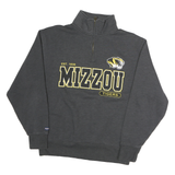 JANSPORT Mens Grey Mizzou Tigers 1/4 Zip Sweatshirt M Cotton College