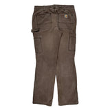 Carhartt Double Knee Carpenter Pants - 31W 31L Brown Cotton Blend