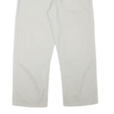 LEVI'S Mens Cotton Blend White Regular Straight Trousers W36 L27 Casual Zip