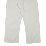 LEVI'S Mens Cotton Blend White Regular Straight Trousers W36 L27 Casual Zip