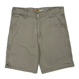 Carhartt Carpenter Shorts - 34W 10L Khaki Cotton Blend