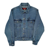Wrangler Denim Jacket - Small Blue Denim