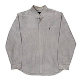 Ralph Lauren Checked Shirt - 2XL White Cotton