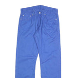 LEVI'S Mens Cotton Blend Blue Classic Straight Trousers W32 L30 Zip Closure