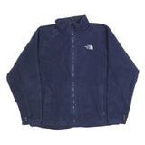 THE NORTH FACE Mens Navy Blue Jacket L Polyester Blend Zip Front Casual Jacket