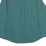 CHAPS Mens Green & Black Check Shirt XL Button-Down Collar Long Sleeve