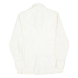 CRIOLLA Mens White Cotton Blend Shirt S Classic Long Sleeve Button Shirt