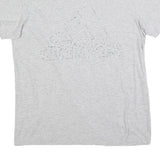 ADIDAS Mens Grey T-Shirt M Short Sleeve Crew Neck Cotton Blend Casual Sport