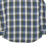 WOOLRICH Mens Blue & Green Check Shirt L Cotton Long Sleeve Casual Classic