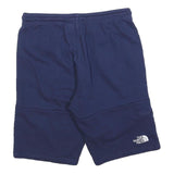 THE NORTH FACE Mens Shorts Blue Casual M W30 Cotton Blend Logo Embroidered