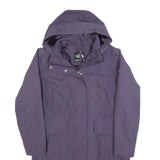 THE NORTH FACE Womens Purple Outdoor Jacket M Polyester Zip Hooded Casual