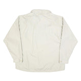 CLIQUE Mens White Cotton Blend Jacket XL Zip Plain Lightweight Casual