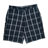 Dickies Checked Cargo Shorts - 34W 10L White Cotton