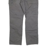 DICKIES Mens Cotton Blend Relaxed Fit Grey Trousers W36 L32 Workwear Zip Closure