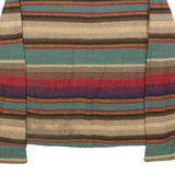 LAUREN RALPH LAUREN Womens Striped Patterned Boat Neck Knit Jumper L Cotton