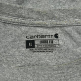Carhartt Long Sleeve T-Shirt - XL Grey Cotton