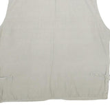 JIAN LI LAI Mens Grey Utility Jacket XL Polyester Blend Plain Zip Pockets