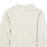 WEEKEND MAX MARA Womens White Cotton Blend Casual Jacket S Button Plain