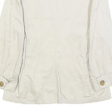 WEEKEND MAX MARA Womens White Cotton Blend Casual Jacket S Button Plain