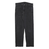LEVI'S 505 Mens Jeans Black Regular Straight Denim Medium W34 L32 Zip Closure