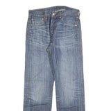 LEVI'S 501 Mens Jeans Blue Regular Straight Denim Medium W32 L32 Classic Cotton