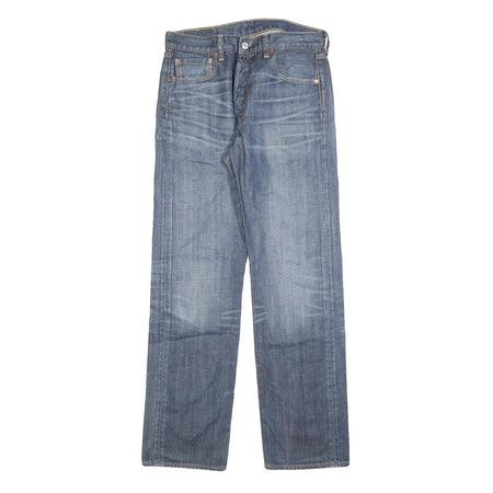 LEVI'S 501 Mens Jeans Blue Regular Straight Denim Medium W32 L32 Classic Cotton