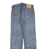 LEVI'S 501 Mens Jeans Blue Regular Straight Denim Medium W32 L32 Classic Cotton