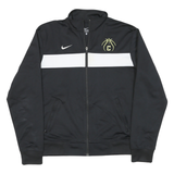 NIKE Mens Black & White Basketball Zip Jacket M Polyester Blend Sportswear