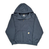 Rain Defender Carhartt Hoodie - 2XL Blue Cotton Blend