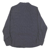 TOMMY HILFIGER Womens Blue & White Polka Dot Shirt L Button Down Cotton Blend