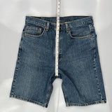 Levis Denim Shorts - 36W 10L Blue Cotton