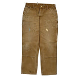 Carhartt Double Knee Carpenter Trousers - 33W 31L Brown Cotton