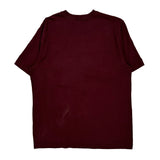 Carhartt T-Shirt - Large Burgundy Cotton