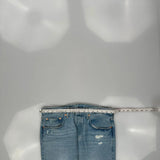 Levis 501 Jeans - 33W US 10 Light Wash Cotton