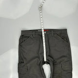 Dickies Cargo Trousers - 36W 30L Grey Cotton Blend