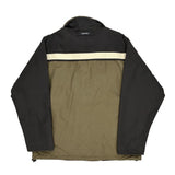 Nautica Striped Jacket - Medium Black Cotton Blend