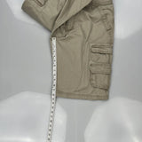 Lee Cargo Shorts - 32W 11L Khaki Cotton
