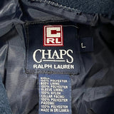 Chaps Ralph Lauren Windbreaker - Large Gray Polyester