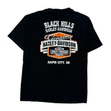 Motorcycles Harley Davidson Graphic T-Shirt - Large Black Cotton