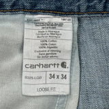 Carhartt Jeans - 34W 34L Blue Cotton