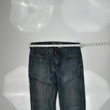 Helix Boot Cut Jeans - 36W 31L Blue Cotton
