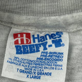Fire Rescue Hanes Single Stitch T-Shirt - XL Grey Cotton