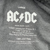 Pwr/Up Ac/Dc Band T-Shirt - Large Black Cotton