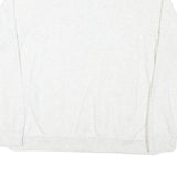 NIKE Womens White 1/4 Zip Sweatshirt M Cotton Blend Pullover Zip Neck