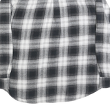 WOOLRICH Mens Black & White Check Shirt XL Button-Down Collar Long Sleeve Cotton